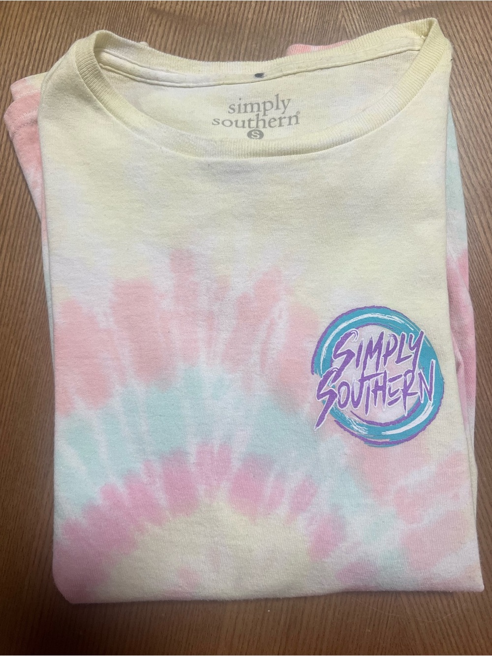 Simply Southern Tie-Dye Dog Lover Labradoodle Long Sleeved Shirt Women’s Small - Picture 4 of 5